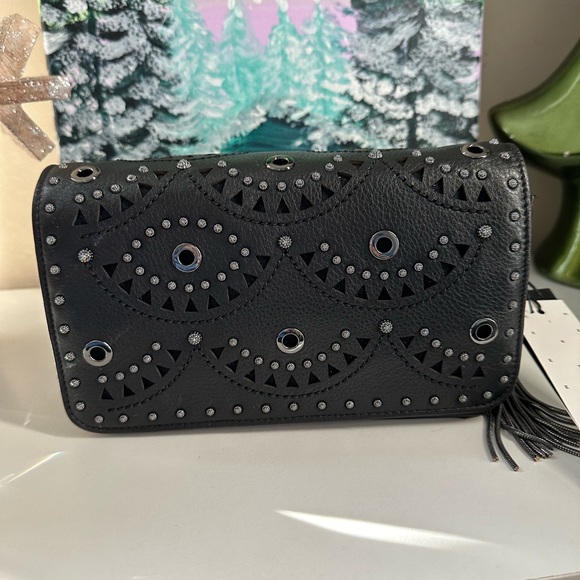 Aimee Kestenberg Black Fiery Chain Shoulder/Crossbody Bag - Picture 1 of 12